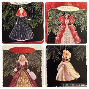 Vintage Hallmark Barbie Ornaments